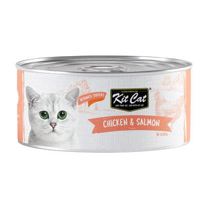 Kit Cat Chicken & Salmon 80g (1 Box - 24pcs) - Shopivet.com