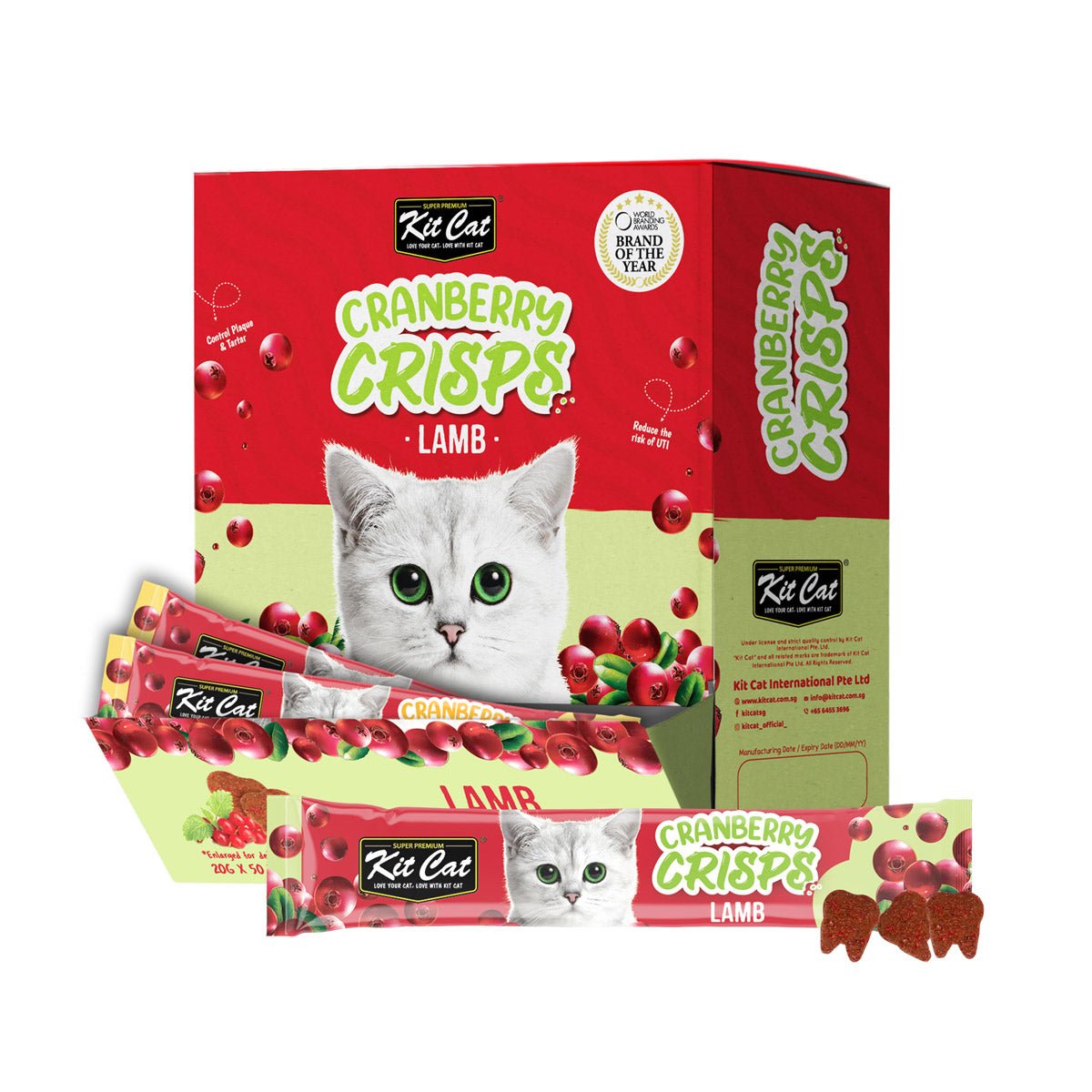 Kit Cat Cranberry Crisps Lamb Box (50 sachets) - Shopivet.com