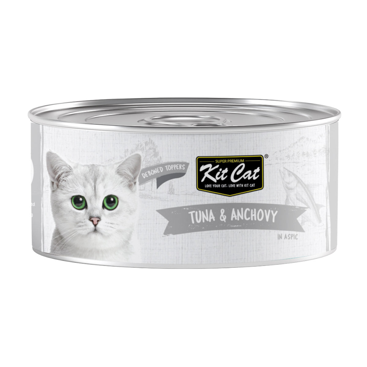 Kit Cat Deboned Tuna & Anchovy Toppers 80g (1 Box - 24pcs) - Shopivet.com