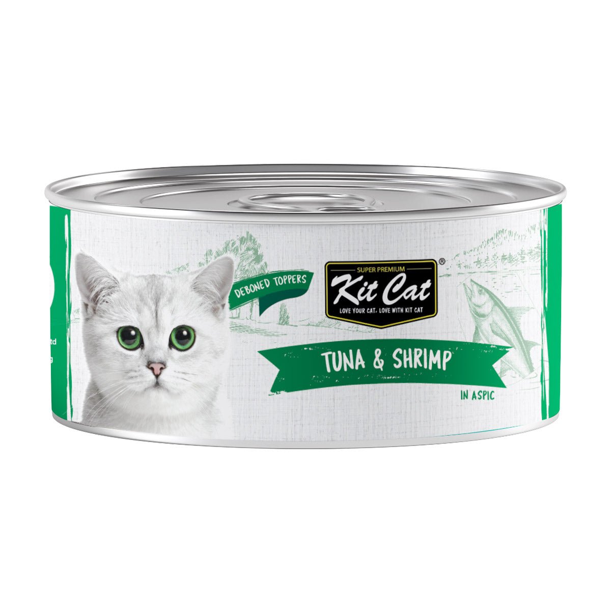 Kit Cat Deboned Tuna & Shrimp Toppers 80g (1 Box - 24pcs) - Shopivet.com