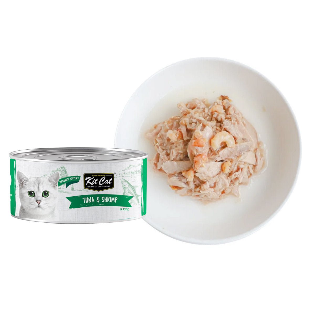 Kit Cat Deboned Tuna & Shrimp Toppers 80g (1 Box - 24pcs) - Shopivet.com