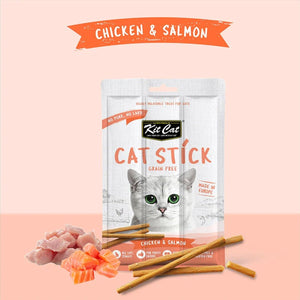 Kit Cat Grain Free Cat Stick Chicken & Salmon 15g - Shopivet.com