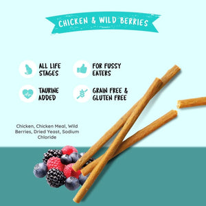 Kit Cat Grain Free Cat Stick Chicken & Wild Berries 15g - Shopivet.com