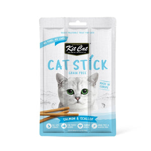 Kit Cat Grain Free Cat Stick Salmon & Scallop 15g - Shopivet.com