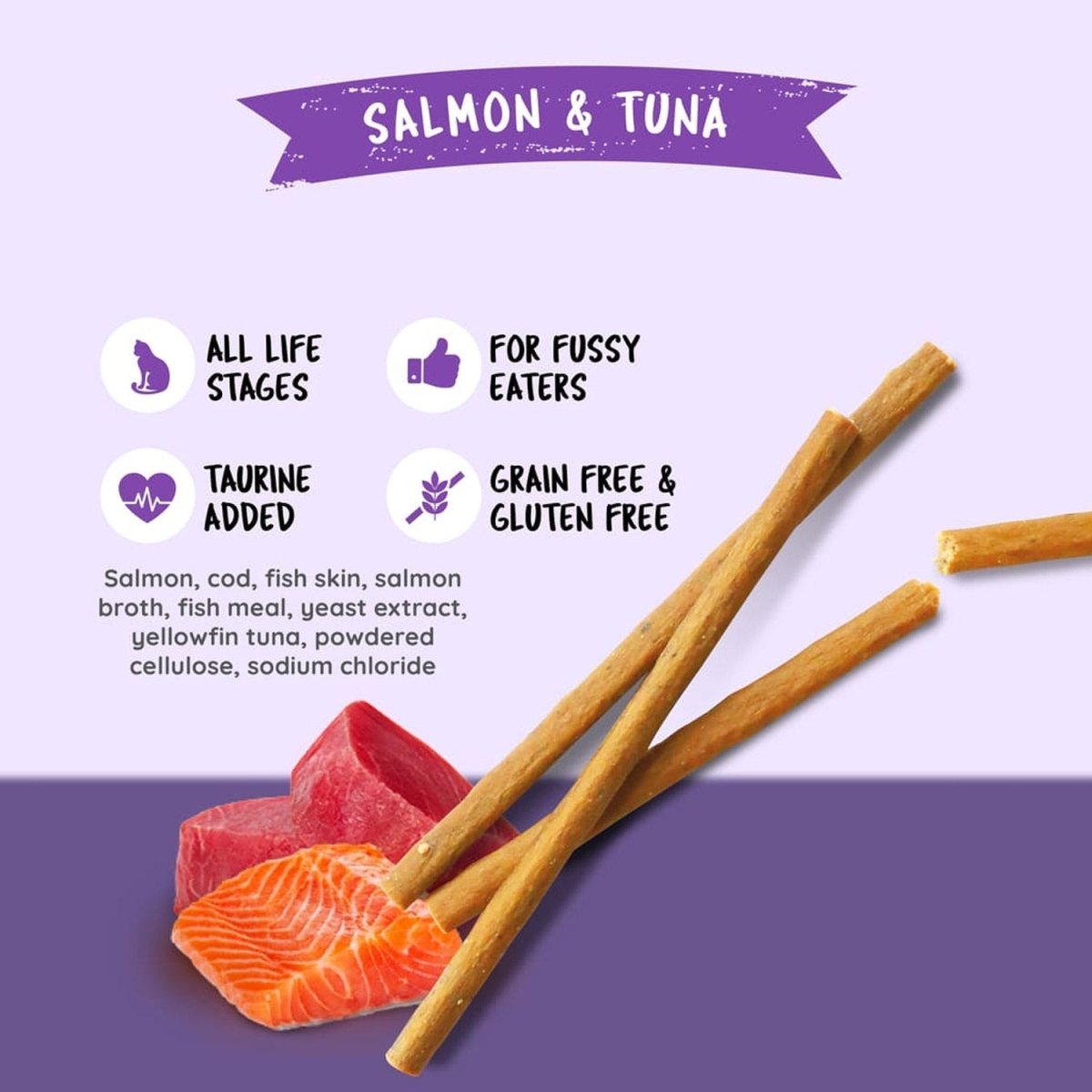 Kit Cat Grain Free Cat Stick Salmon & Tuna 15g - Shopivet.com