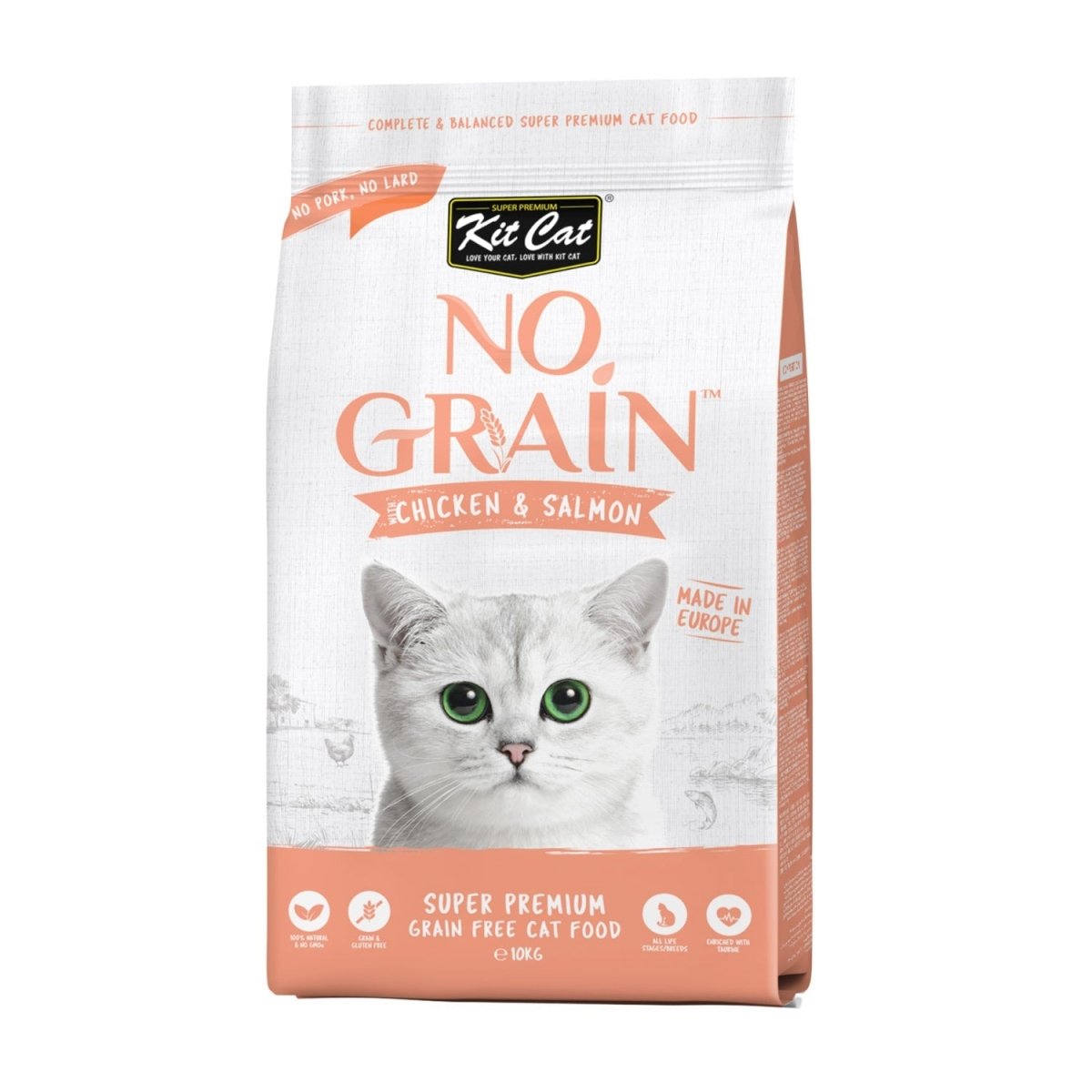 Kit Cat No Grain Chicken And Salmon - 1Kg - Shopivet.com