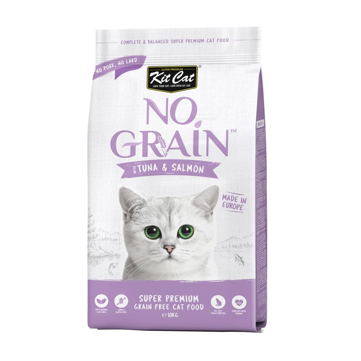 Kit Cat No Grain With Tuna And Salmon - 10Kg - Shopivet.com