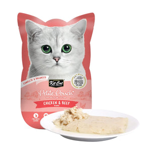 Kit Cat Petite Pouch 70g – Chicken & Beef (1 Box - 24pcs) - Shopivet.com