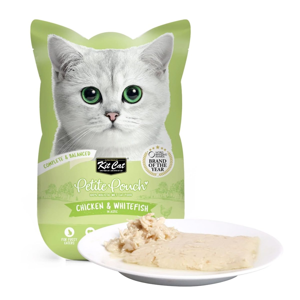 Kit Cat Petite Pouch 70g – Chicken & Whitefish (1 Box - 24pcs) - Shopivet.com