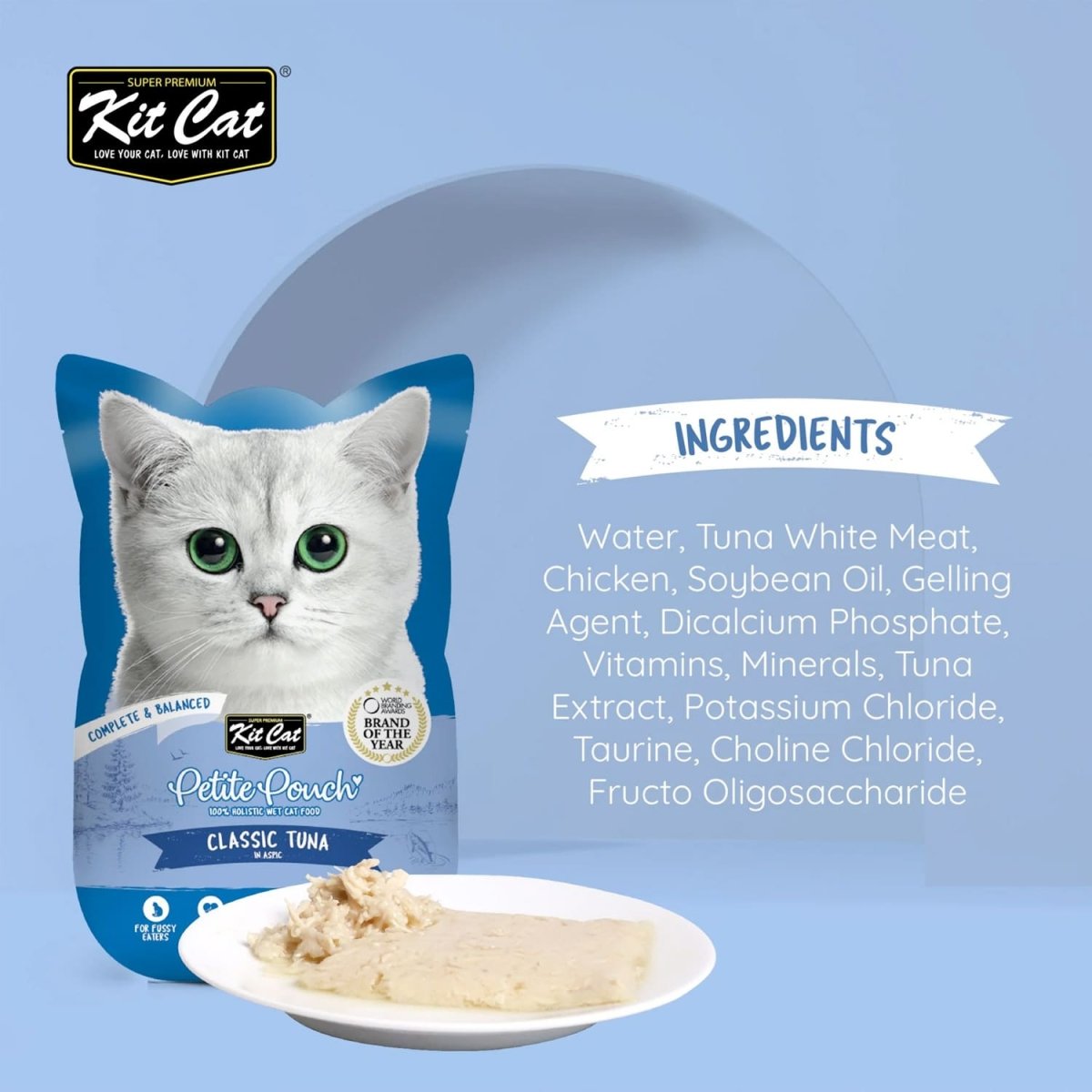 Kit Cat Petite Pouch 70g – Classic Tuna (1 Box - 24pcs) - Shopivet.com