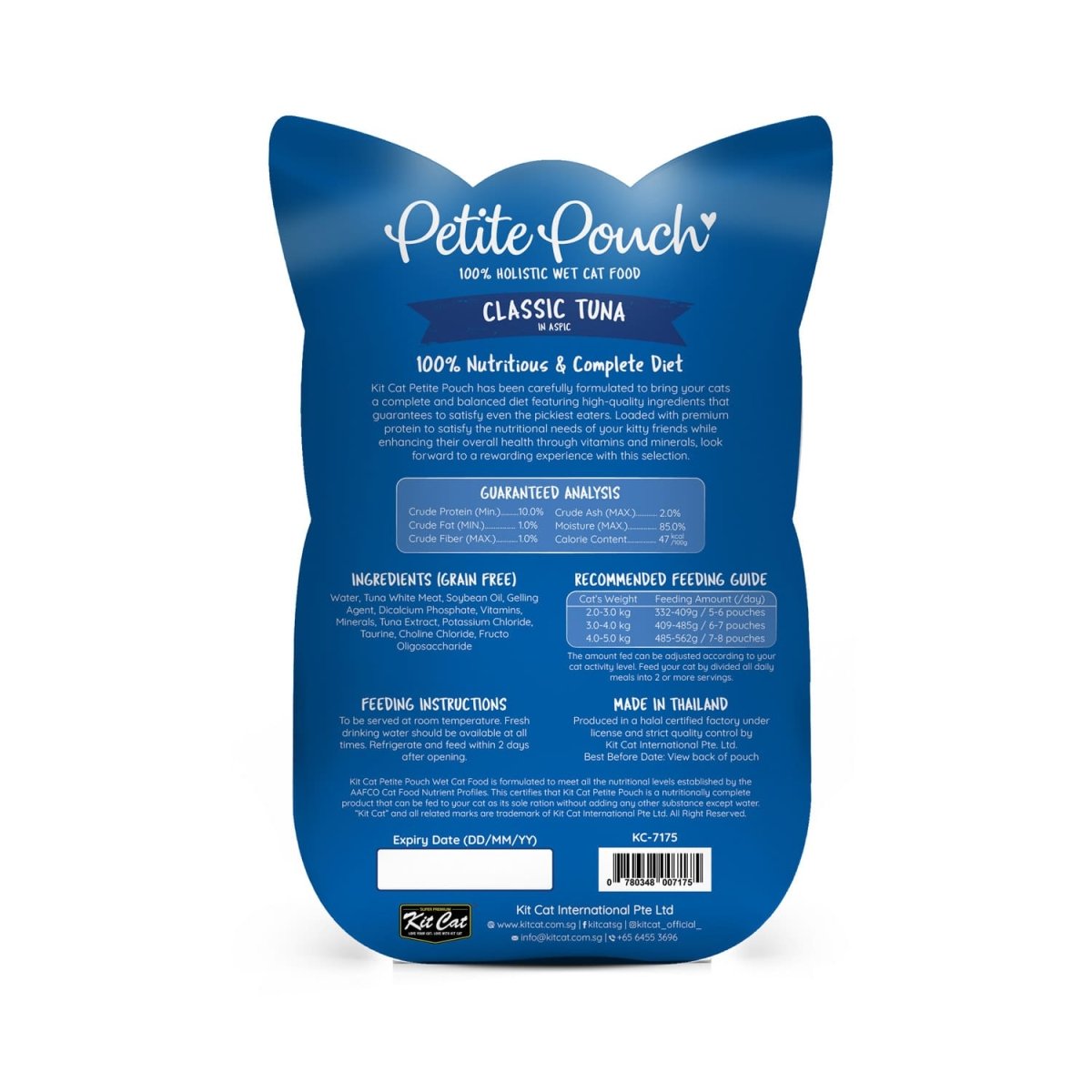 Kit Cat Petite Pouch 70g – Classic Tuna (1 Box - 24pcs) - Shopivet.com