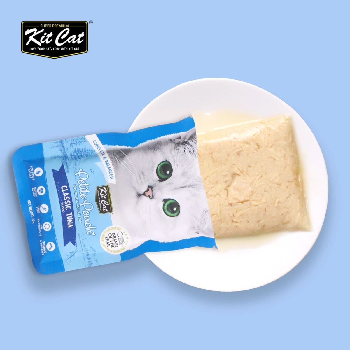 Kit Cat Petite Pouch 70g – Classic Tuna (1 Box - 24pcs) - Shopivet.com