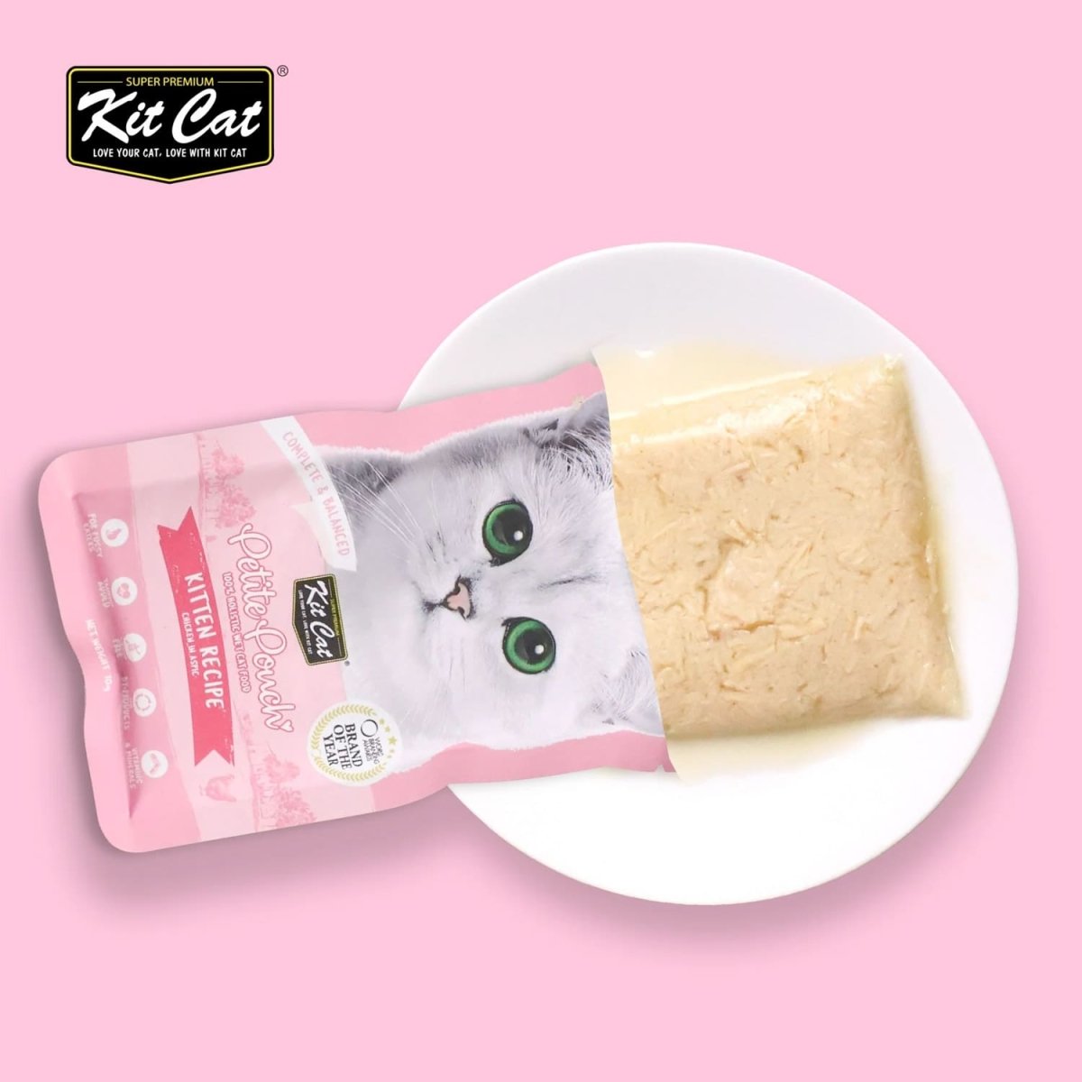 Kit Cat Petite Pouch 70g – Kitten Chicken (1 Box - 24pcs) - Shopivet.com
