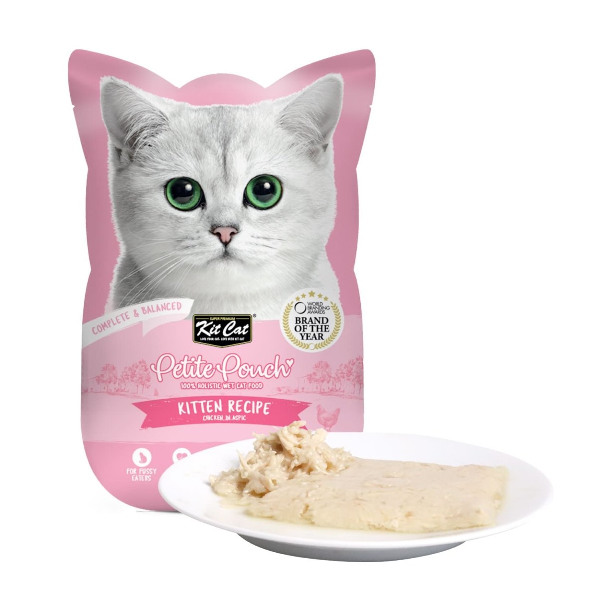 Kit Cat Petite Pouch 70g – Kitten Chicken (1 Box - 24pcs) - Shopivet.com