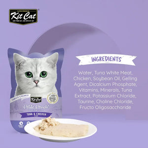 Kit Cat Petite Pouch 70g – Tuna & Chicken (1 Box - 24pcs) - Shopivet.com