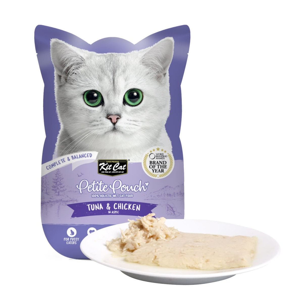 Kit Cat Petite Pouch 70g – Tuna & Chicken (1 Box - 24pcs) - Shopivet.com