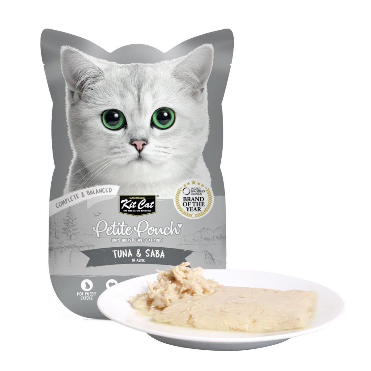 Kit Cat Petite Pouch 70g – Tuna & Saba (1 Box - 24pcs) - Shopivet.com