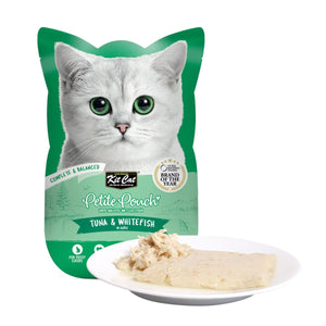 Kit Cat Petite Pouch 70g – Tuna & Whitefish (1 Box - 24pcs) - Shopivet.com