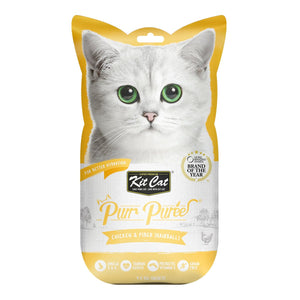 Kit Cat Purr Puree Chicken & Fiber (Hairball) - Shopivet.com