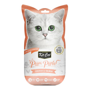 Kit Cat Purr Puree Chicken & Salmon - Shopivet.com