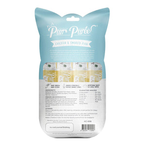 Kit Cat Purr Puree Chicken & Smoked Fish - Shopivet.com