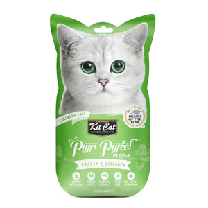 Kit Cat Purr Puree Plus+ Chicken & Collagen (Collagen Care) - Shopivet.com