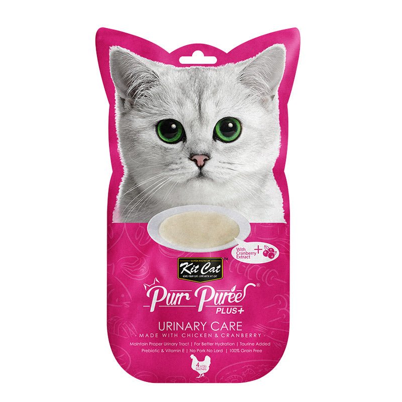 Kit Cat Purr Puree Plus+ Chicken & Cranberry (Urinary Care) - Shopivet.com