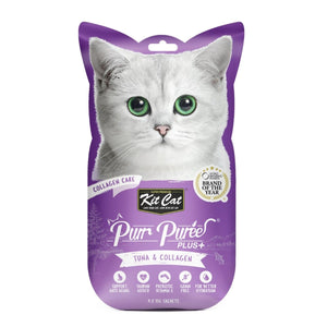 Kit Cat Purr Puree Plus+ Tuna & Collagen (Collagen Care) - Shopivet.com