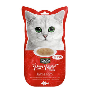 Kit Cat Purr Puree Plus+ Tuna & Fish Oil (Skin & Coat) - Shopivet.com