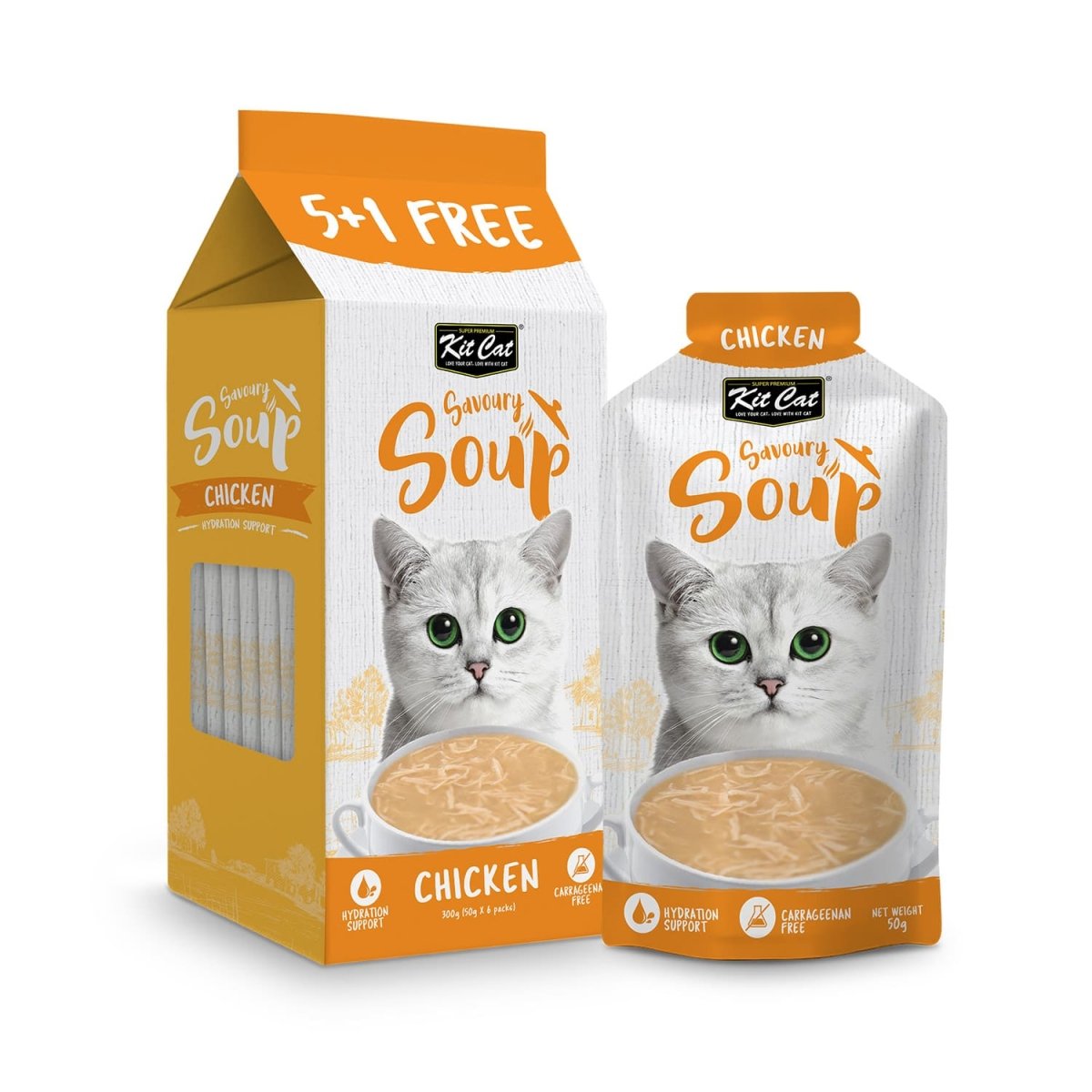 Kit Cat Savoury Soup Chicken 300g ( 6 X 50g ) - Shopivet.com