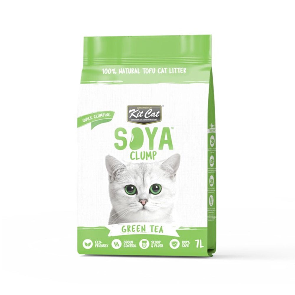 Kit Cat Soya Clump Soybean Litter – Green Tea 7L(1 Box – 6pcs) - Shopivet.com
