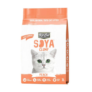 Kit Cat Soya Clump Soybean Litter – Peach 7L(1 Box – 6pcs) - Shopivet.com