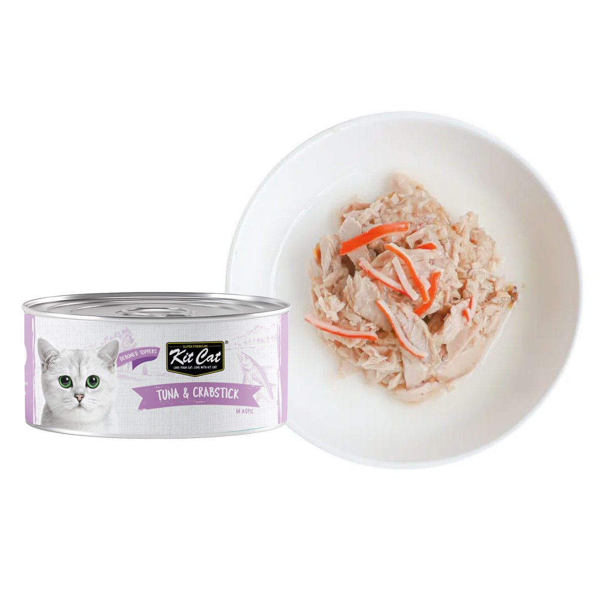 Kit Cat Tuna & Crabstick 80g (1 Box - 24pcs) - Shopivet.com