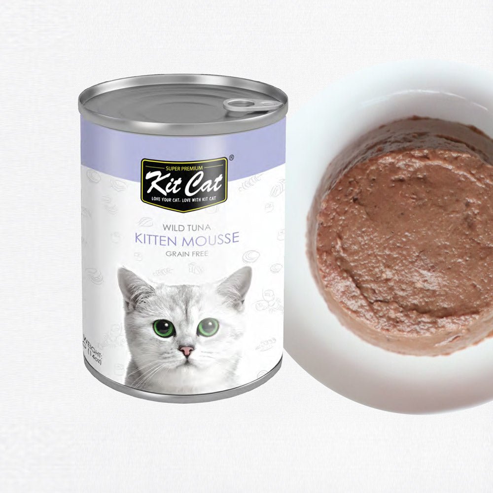 Kit Cat Wild Tuna Kitten Mousse Canned Cat Food 400g - Shopivet.com