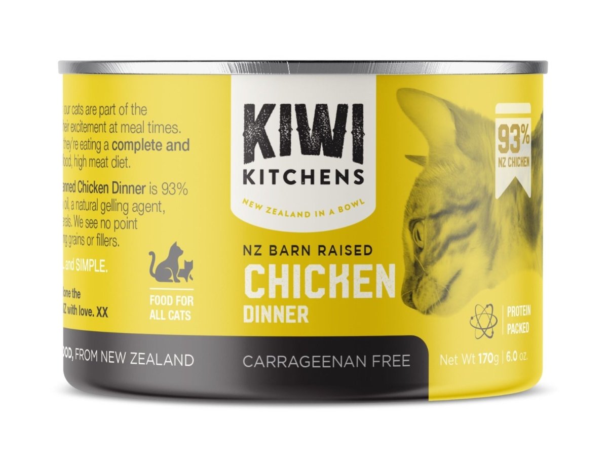 Kiwi Kitchens Barn Raised Chicken Dinner Canned Wet Cat Food - 85g - Shopivet.com