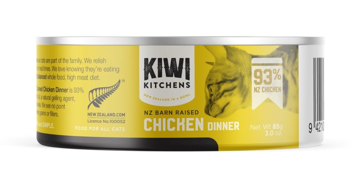 Kiwi Kitchens Barn Raised Chicken Dinner Canned Wet Cat Food - 85g - Shopivet.com