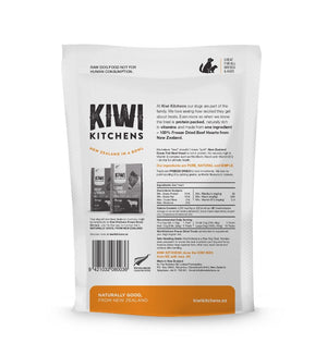 Kiwi Kitchens Raw Freeze Dried Beef Heart Dog Treats - 225g - Shopivet.com