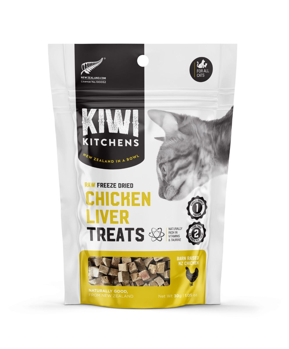 Kiwi Kitchens Raw Freeze Dried Chicken Recipe Cat Treats 30g - 30g - Shopivet.com