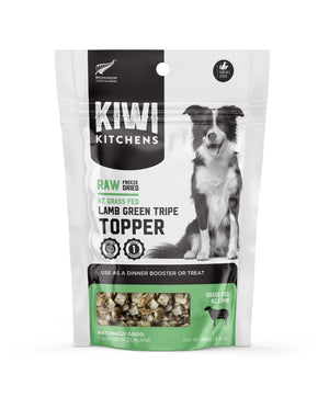 Kiwi Kitchens Raw Freeze Dried Grass Fed Lamb Green Tripe Topper Dog 150g - 150g - Shopivet.com