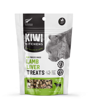Kiwi Kitchens Raw Freeze Dried Lamb Liver Cat Treats 30g - 30g - Shopivet.com