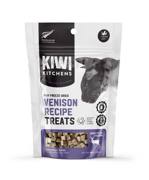 Kiwi Kitchens Raw Freeze Dried Venison Recipe Cat Treats 30g - 30g - Shopivet.com