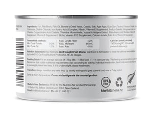 Kiwi Kitchens Wild Caught Fish Dinner Canned Wet Cat Food - 170g - Shopivet.com