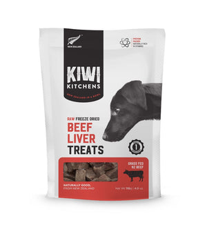 Kiwi Kitchens Raw Freeze Beef Liver Dog Treats - 250g
