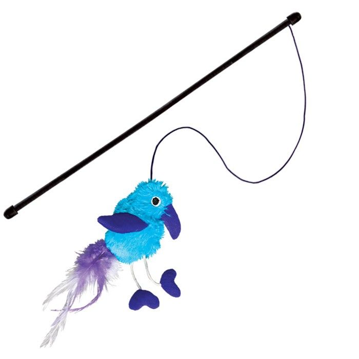 Kong Active Feather Teaser Wand Cat Toy - Shopivet.com