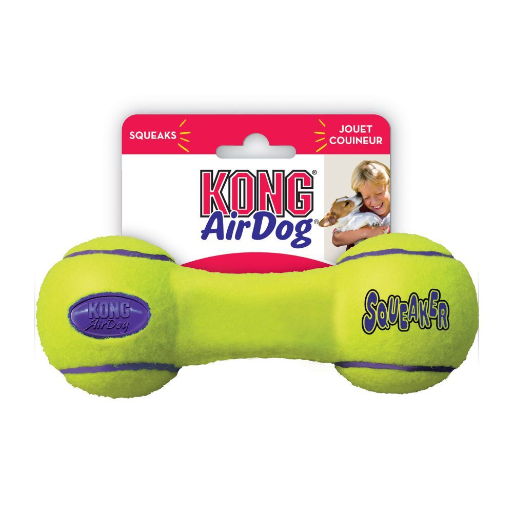 Kong AirDog Squeaker Dumbbell Dog Toy - S - Shopivet.com