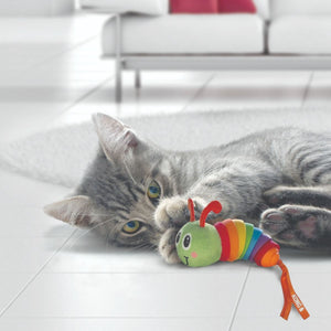 Kong Bat - A - Bout Clacks Caterpillar Cat Toy - Shopivet.com
