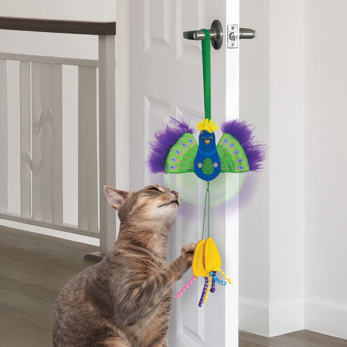 Kong Connects Peacock Feather Cat Toy - Shopivet.com