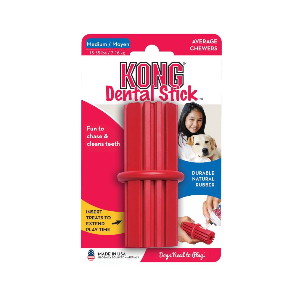 Kong Dental Stick Dog Toy - M - Shopivet.com