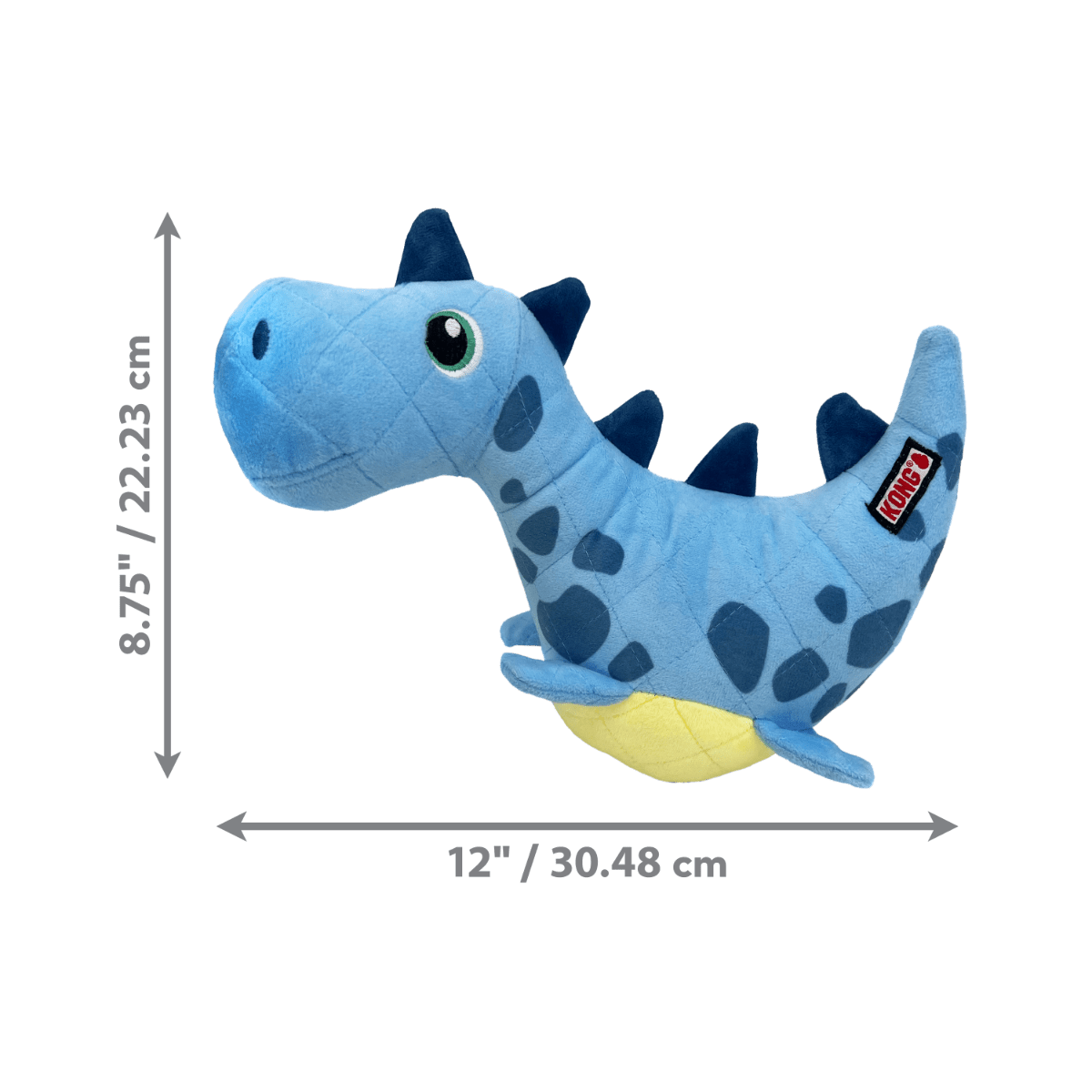 Kong Dynos Roars Dog Toy Blue - Blue M/L - Shopivet.com