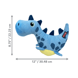 Kong Dynos Roars Dog Toy Blue - Blue M/L - Shopivet.com